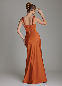 Azazie Agustina Brautjungfernkleider Meerjungfrau-Linie Korsett Stretch-Satin Kleid Kanel image2