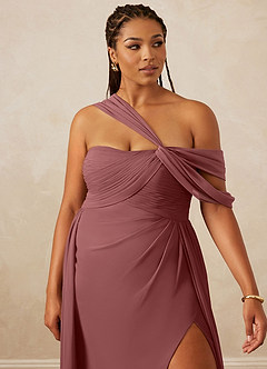 Christian Siriano Bridal for Azazie 1014 Brautjungfernkleider A-Linie Schulterfrei Chiffon Kleid Amethyst image15