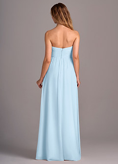 Azazie Joni Bridesmaid Dresses Sky Blue A-Line Strapless Chiffon Convertible Dress image5