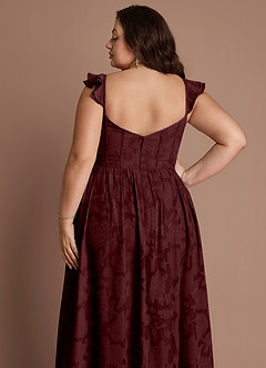 Denisse Wine Corset Maxi Dress image13