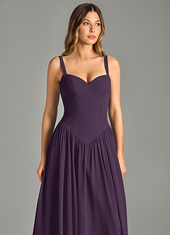 Azazie Evadina Suknie dla druhen Linia A Gorset Szyfon Do ziemi Sukienka image6