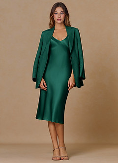 front Belicia Smeraldo Blazer in lino 100%