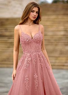 Milliener Rose Poudré Robe de bal en tulle à fleurs image4