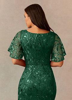 Upstudio Petaluma Final Sale Dark Green Mermaid V-Neck Sequins Dress image5