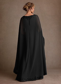 Azazie Artemisia Klänningar till brudens mor Klä Tubklänning i Chiffong Spets Svart image3