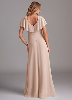 Azazie Lainey Bridesmaid Dresses English Rose A-Line with Pockets Chiffon Dress image7