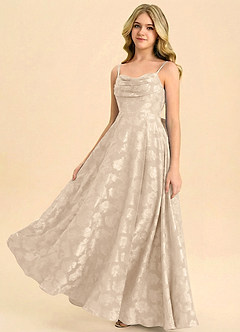 front Azazie Bear Junior Formal Dress