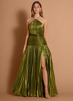 Cailin Aceituna Vestido largo image3