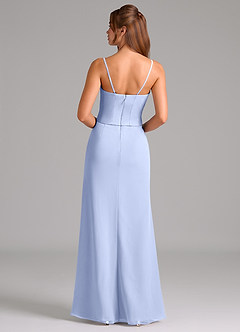 Azazie Jenine Bridesmaid Dresses Ice Mermaid Strapless Chiffon Dress image7