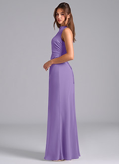 Azazie Evadne Bridesmaid Dresses Tahiti A-Line Pleated Chiffon Dress image6