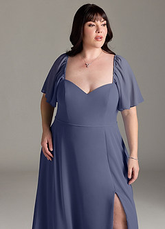 Azazie Chloe Bridesmaid Dresses Stormy A-Line Sweetheart Neckline Chiffon Dress image12