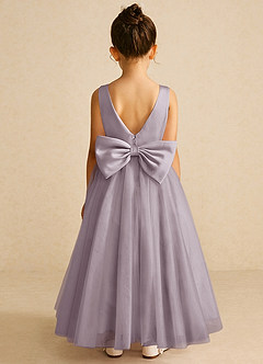 Azazie Pumpkin Flower Girl Dresses Dusk A-Line Convertible Tulle Dress image6