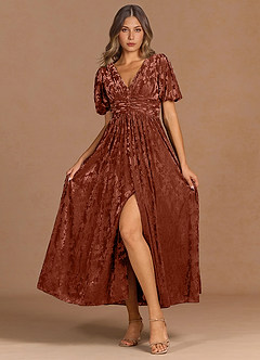 Vestido Palo De Rosa Largo Uveline image3