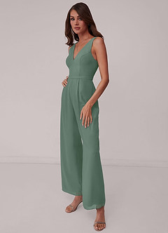 Barbie ♥ Azazie Brautjungfernkleider Chiffon Overall/Jumpsuit Eukalyptus image4