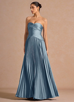 vestido Maxi Pó Azul Adalina image5