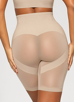 front Wide X-Shaped Tummy Control Ultra-Thin Shapewear Shorts