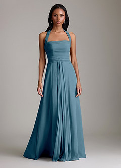 Azazie Clarisa Bridesmaid Dresses Bermuda A-Line Pleated Chiffon Dress image5