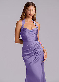 Azazie Destiny Robes de demoiselle d'honneur Robe Sirène en Satin extensible Encolure en Forme de Cœur Tahiti image5