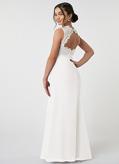 Azazie Rana Junior Klä av A-Line i Chiffong Spets image4