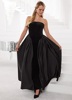 Maxi jurk Barbie™ ❤ AZAZIE 4011 Zwart image4