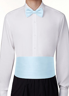 front Matte Satin Pre-Tied Bow Tie