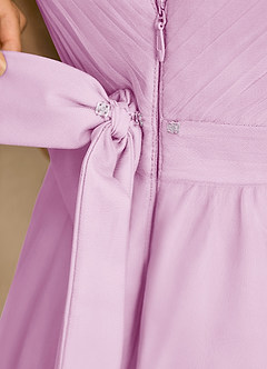 Azazie Rylie Blumenmädchenkleider A-Linie Spitze Tüll Kleid Bonbonrosa image6
