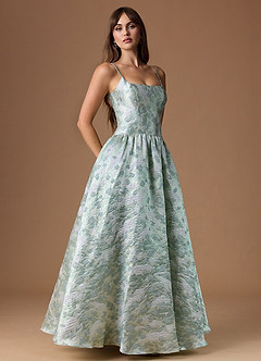 Maxi jurk Tarry Mintkleurige Glans image5