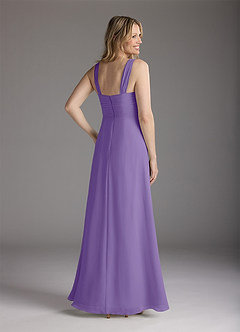 Azazie Weisz Mother of the Bride Dresses Tahiti A-Line Square Neckline Pleated Chiffon Dress image11