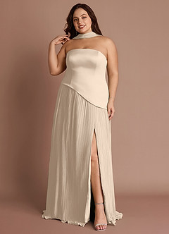 Vestido Crema Largo Tierney image12