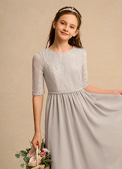 Azazie Pippin Junior Formal Flower Girl Klänningar Klä A-Line i Spets image3