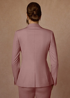 front Kennedy Dusty Rose Structured Stretch Pants Suit