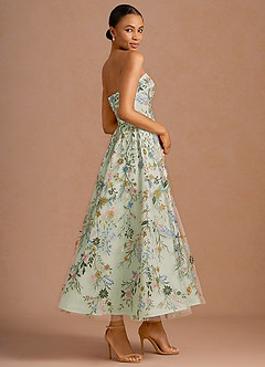 Evangeline Light Green Maxi Dress image4