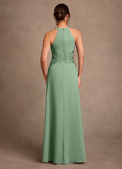 Azazie Georgie Mother of the Bride Dresses Matcha A-Line Lace Chiffon Dress image3