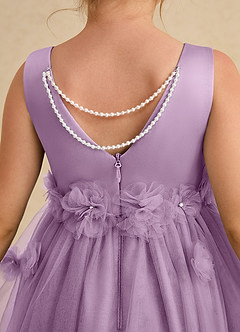 Azazie Lux Flower Girl Dresses Wisteria A-Line Beaded Tulle Dress image6