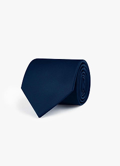 front Stretch Satin Wide Tie