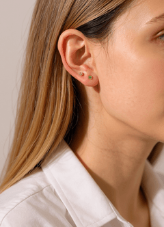 front Diamond Birth Studs