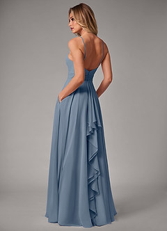 Azazie Amalia Bridesmaid Dresses Twilight A-Line Pleated Chiffon Dress image2