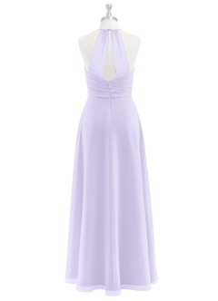 Azazie Dawn Bridesmaid Dresses A-Line Pleated Chiffon Floor-Length Dress image7