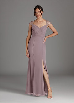 Azazie Blanchett Final Sale Dusk Mermaid Sequins Chiffon Dress image2