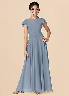 Azazie Payton Twilight A-Line Bow Chiffon Dress image1