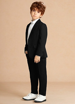 front Finn 블랙 남자아이 투피스 정장