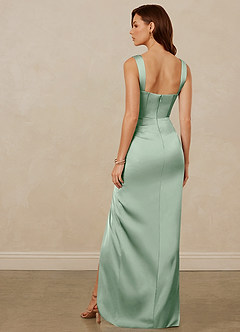 Christian Siriano Bridal for Azazie 1017 Brautjungfernkleider Etui Herzausschnitt Stretch-Satin Kleid Agave image5