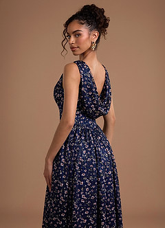 Abito Maxi Vichy Floreale Noellia image6