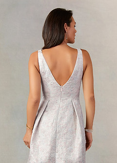 Upstudio Bisbee Final Sale A-Line Pleated Jacquard Midi Length Dress image6