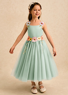 Azazie Meadow Flower Girl Klänningar Klä A-Line i Spets image5