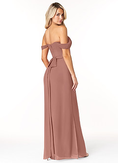Azazie Joretta Bridesmaid Dresses Cedar Rose A-Line Sweetheart Neckline Chiffon Convertible Dress image5