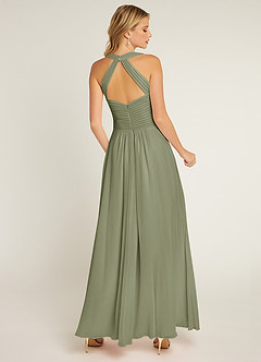 Azazie Claudia Bridesmaid Dresses Pistachio A-Line Sweetheart Neckline Chiffon Dress image3