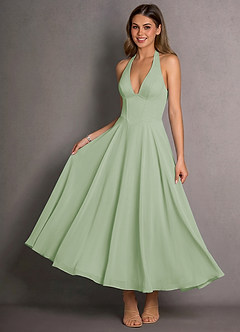 Maxi jurk Isabeau Licht Groen image3