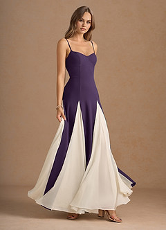 Vestido Morado Oscuro Maxi Jessenia image4