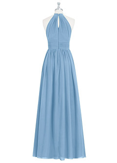 Azazie Cherish Final Sale Cinnamon A-Line Pleated Chiffon Dress image7